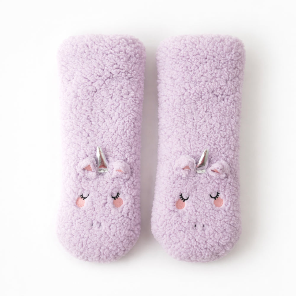 Kids Winter Novelty Sleep Socks - UNICORN